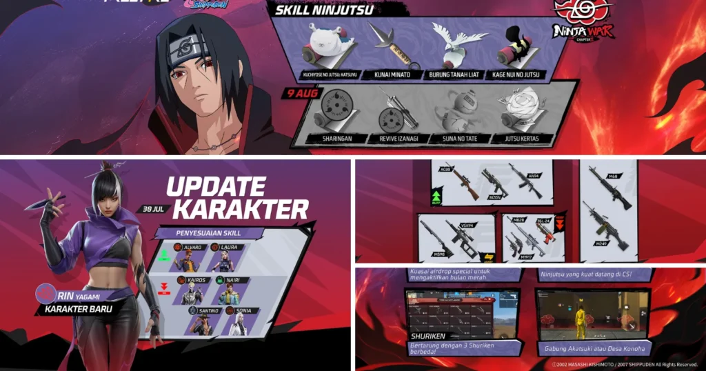 Free Fire OB50 Update Full Details Naruto Chapter 2, New Features & Patch Notes