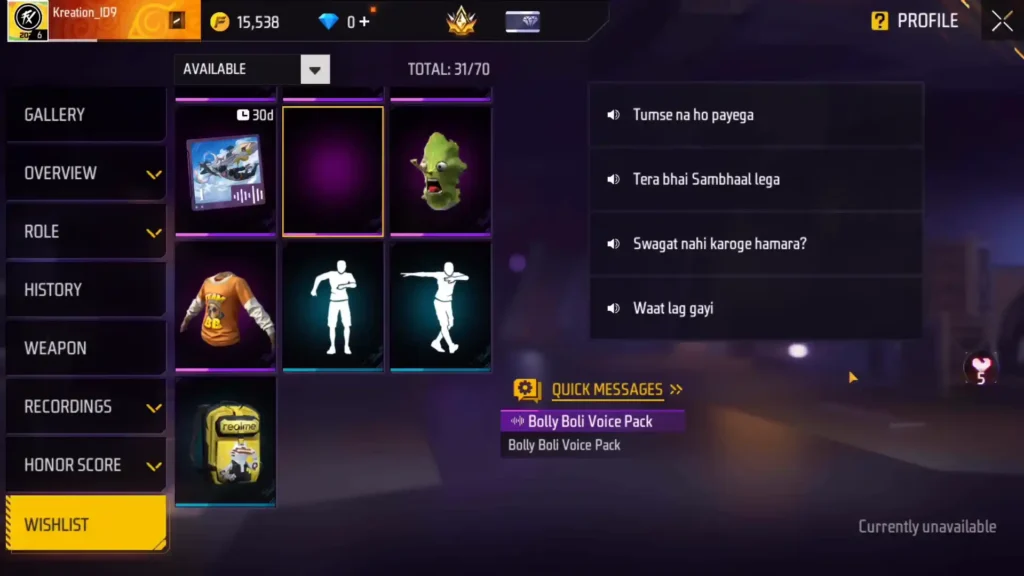 free fire bolly boli voice pack 2
