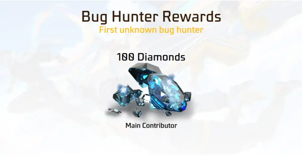 free fire bug diamond reward