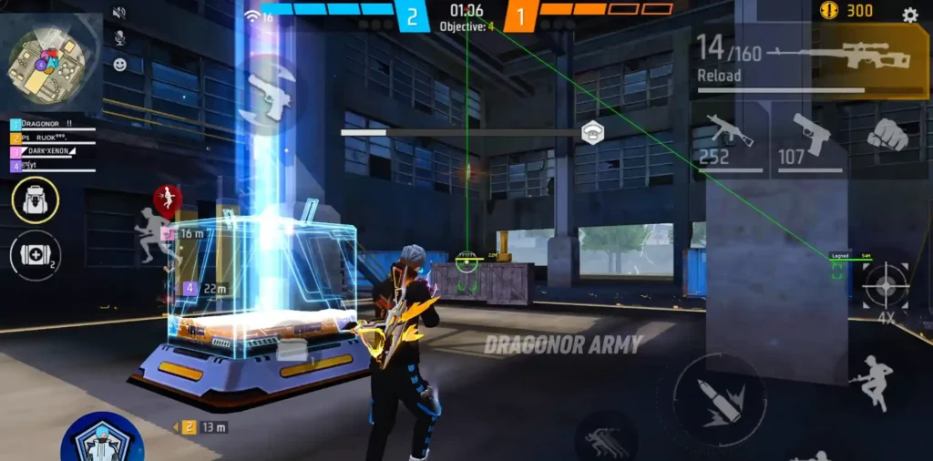free fire gameplay using panel apk in mobile and pc