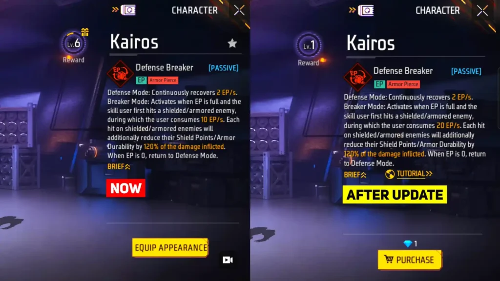 kairos ability change after ob50 update