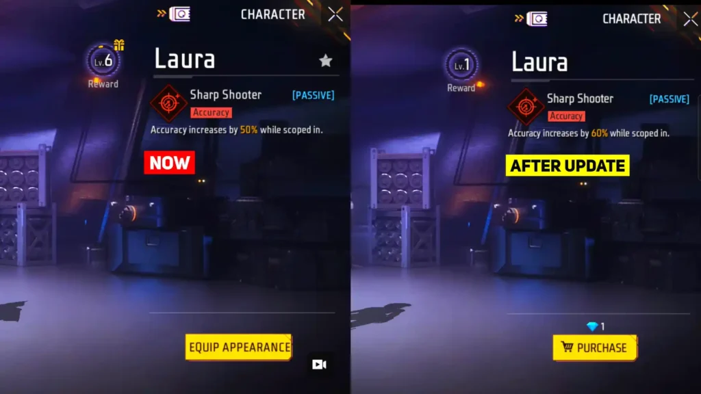 laura ability change after ob50 update