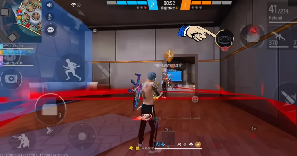 Curse Jutsu use in free fire