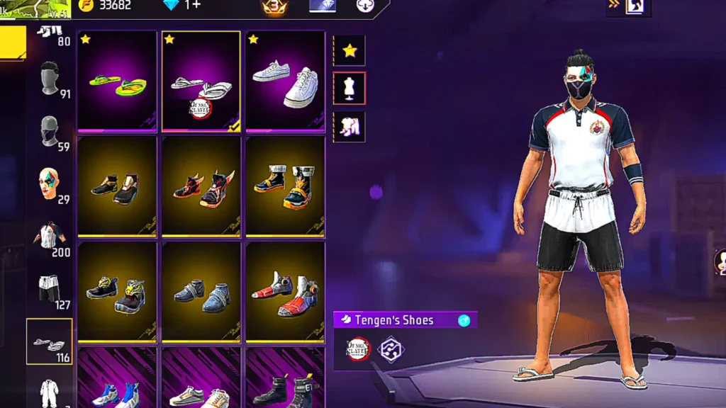 Free Fire Best Free Gold Royale Outfit dress combination 3