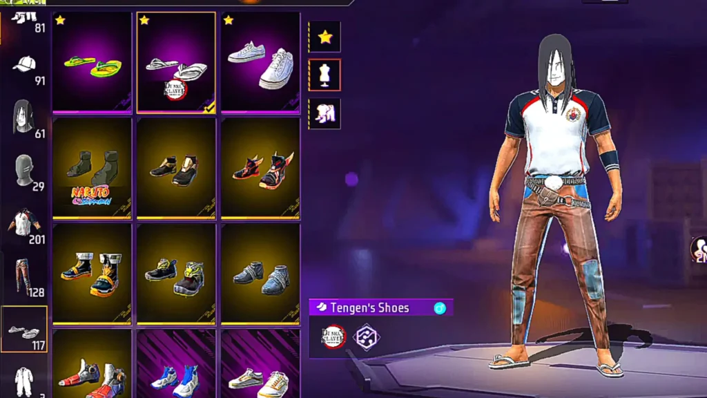 Free Fire Best Free Gold Royale Outfit dress combination 5