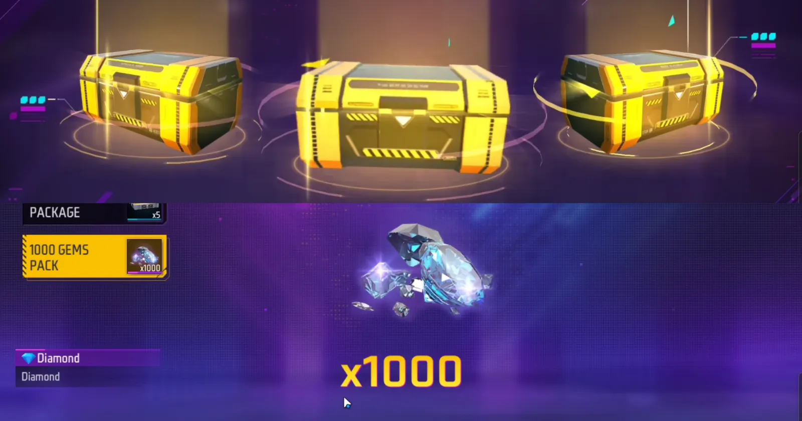 Free Fire’s latest 1 of 3 Airdrop Offer, 1000 Diamond Drop Offers