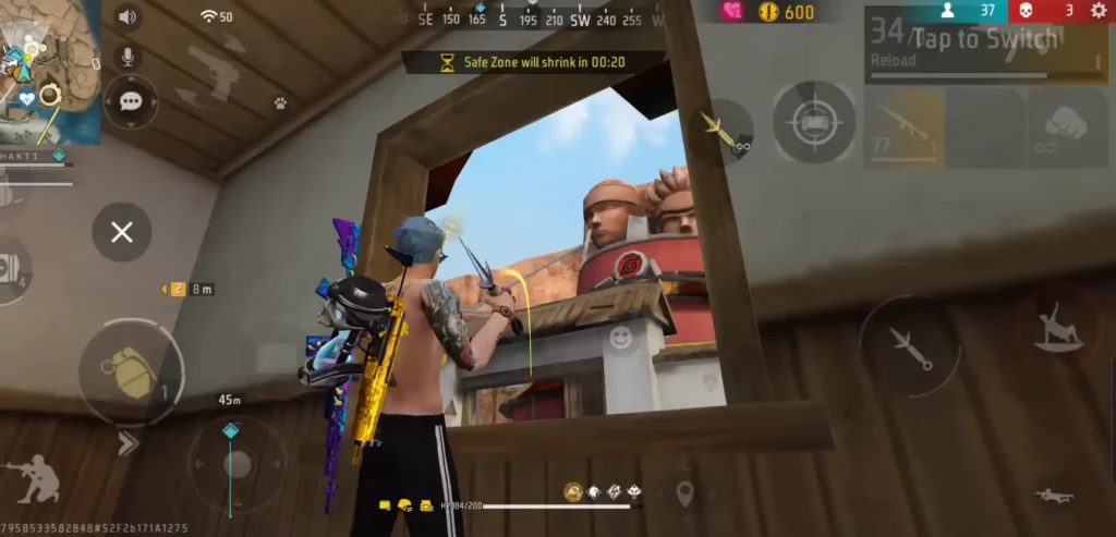 Minato’s Kunai use in free fire