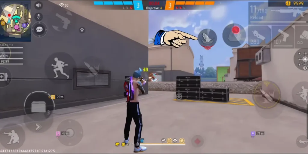 Water Style Shark Bomb use in free fire