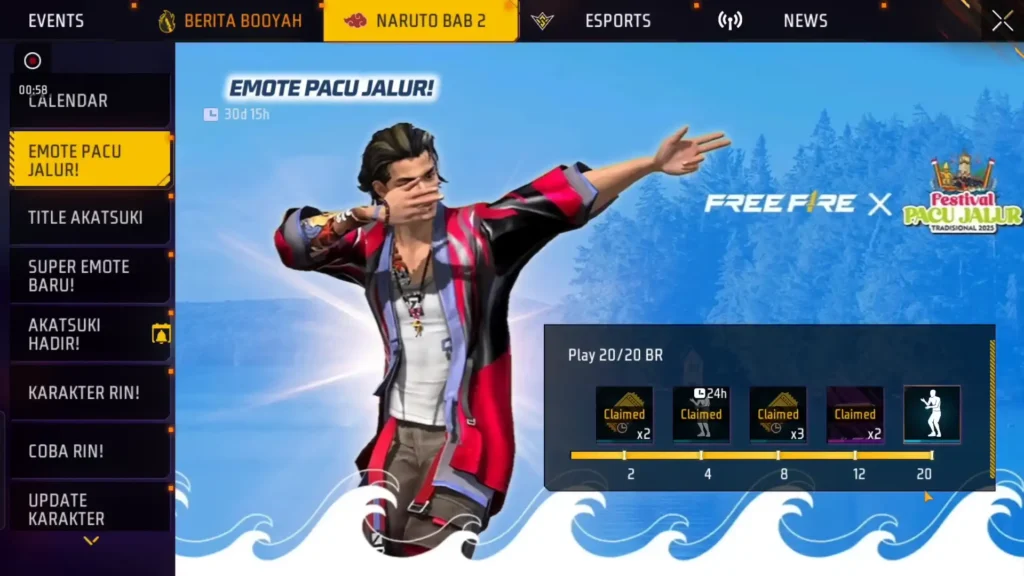 aura farming emote free fire