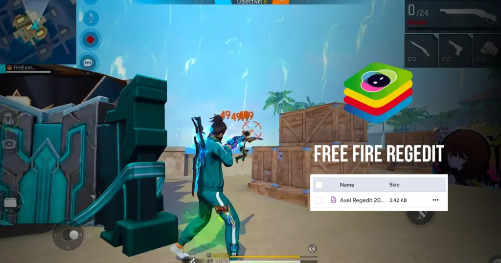 Free Fire Regedit and BlueStacks + In-Game Settings