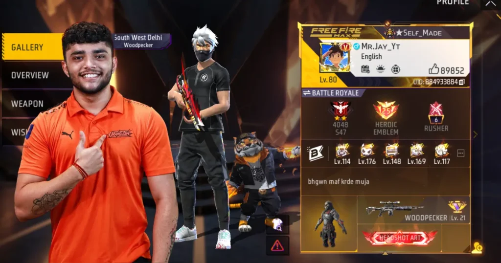 Mr Jay YT Free Fire UID