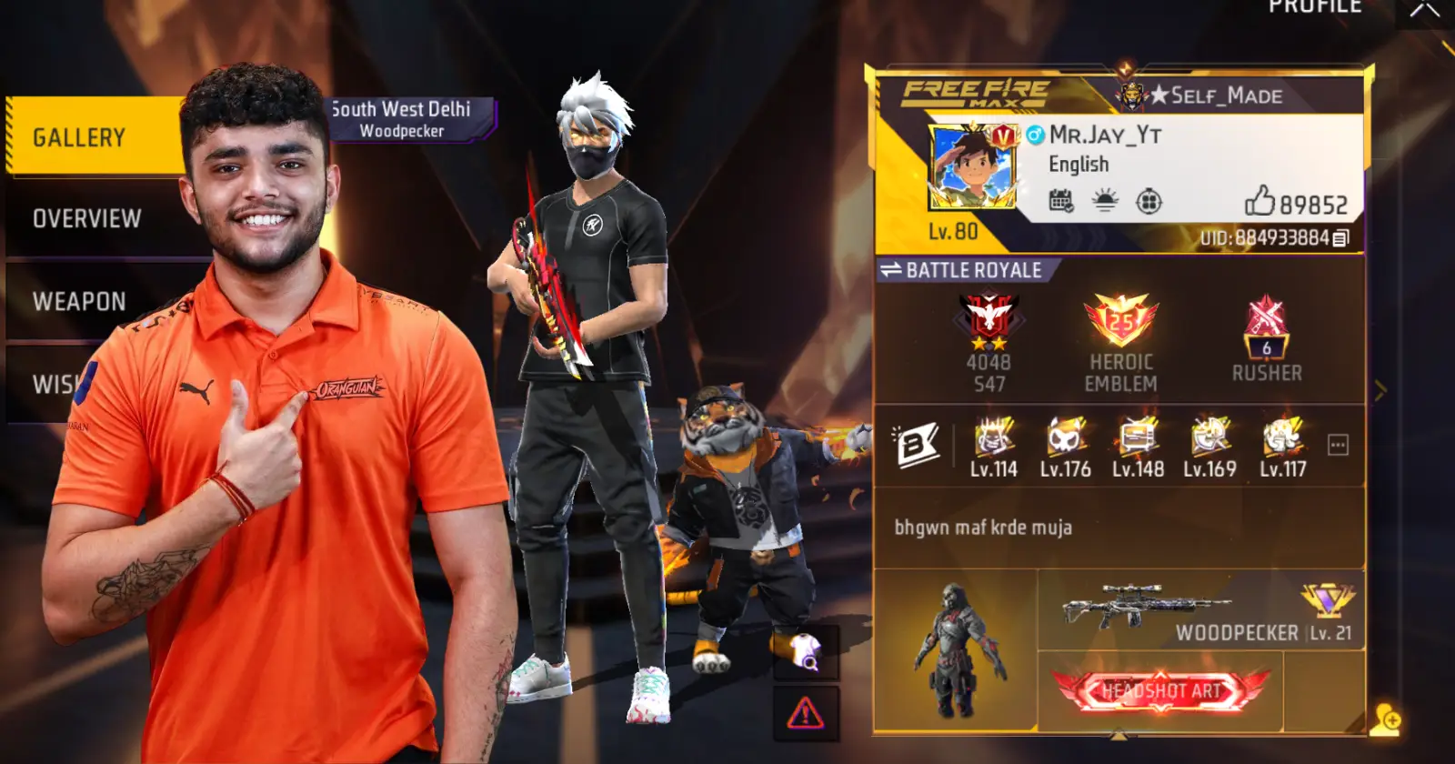 Mr Jay YT Free Fire UID