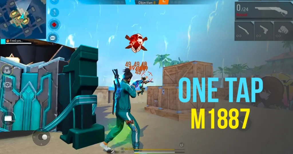 One Tap Headshots with M1887 in Free Fire Max