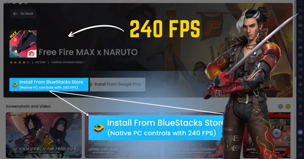 Play Free Fire Max on BlueStacks with High FPS (240 FPS)