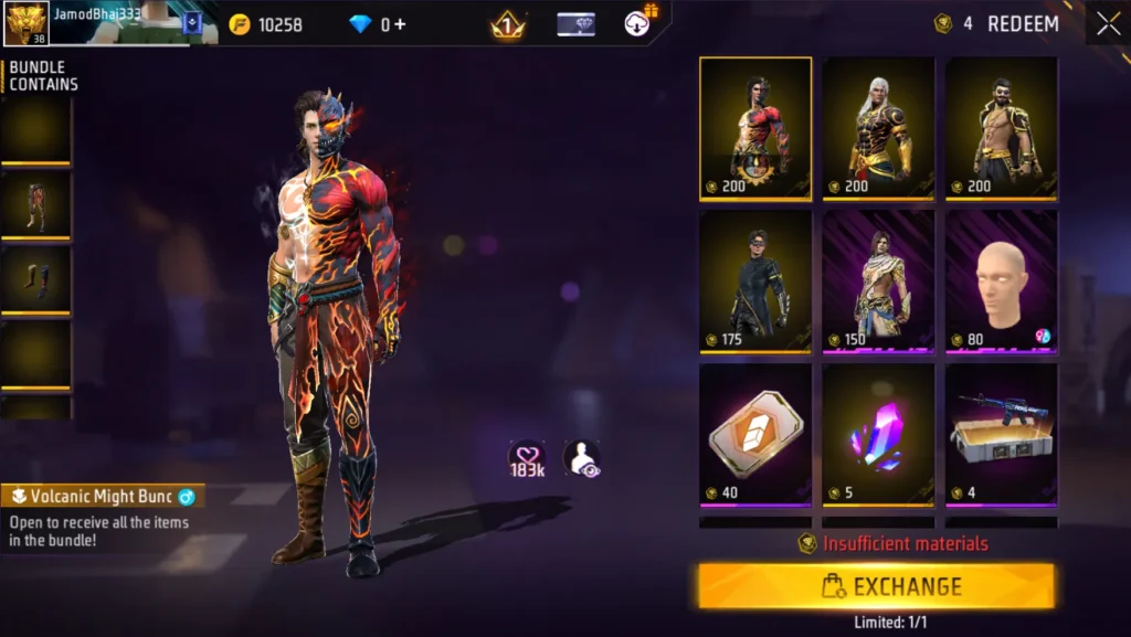 Free Fire Diwali Ring exchange rewards