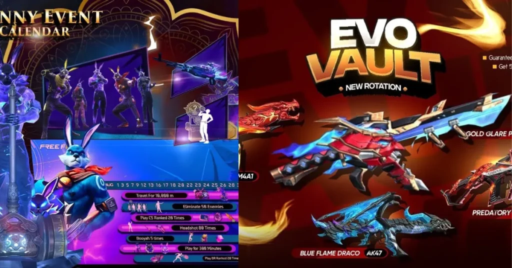 Free Fire Latest Updates Bunny Event, Evo Bundle, and Upcoming Events Full Details