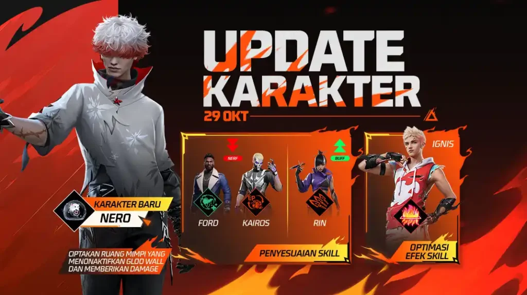 free fire new character nero