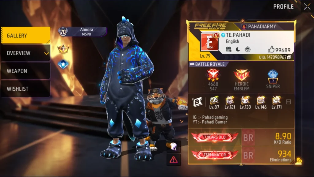 Pahadi Gamer Free Fire UID