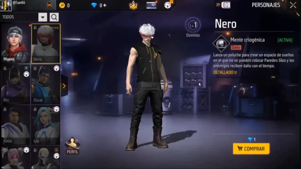 Free Fire New Character – Nero