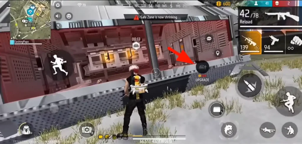 Arsenal Upgrade in free fire after ob51 update