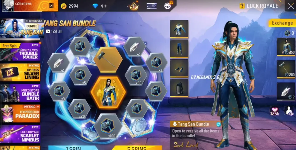 Tang San Bundle and Scyth Hammer Skin